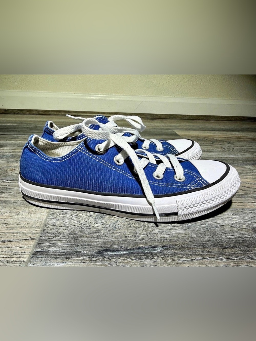 Converse Chuck Taylor All Star Blue Canvas Sneakers Mens US 5.5 women’s 3.5